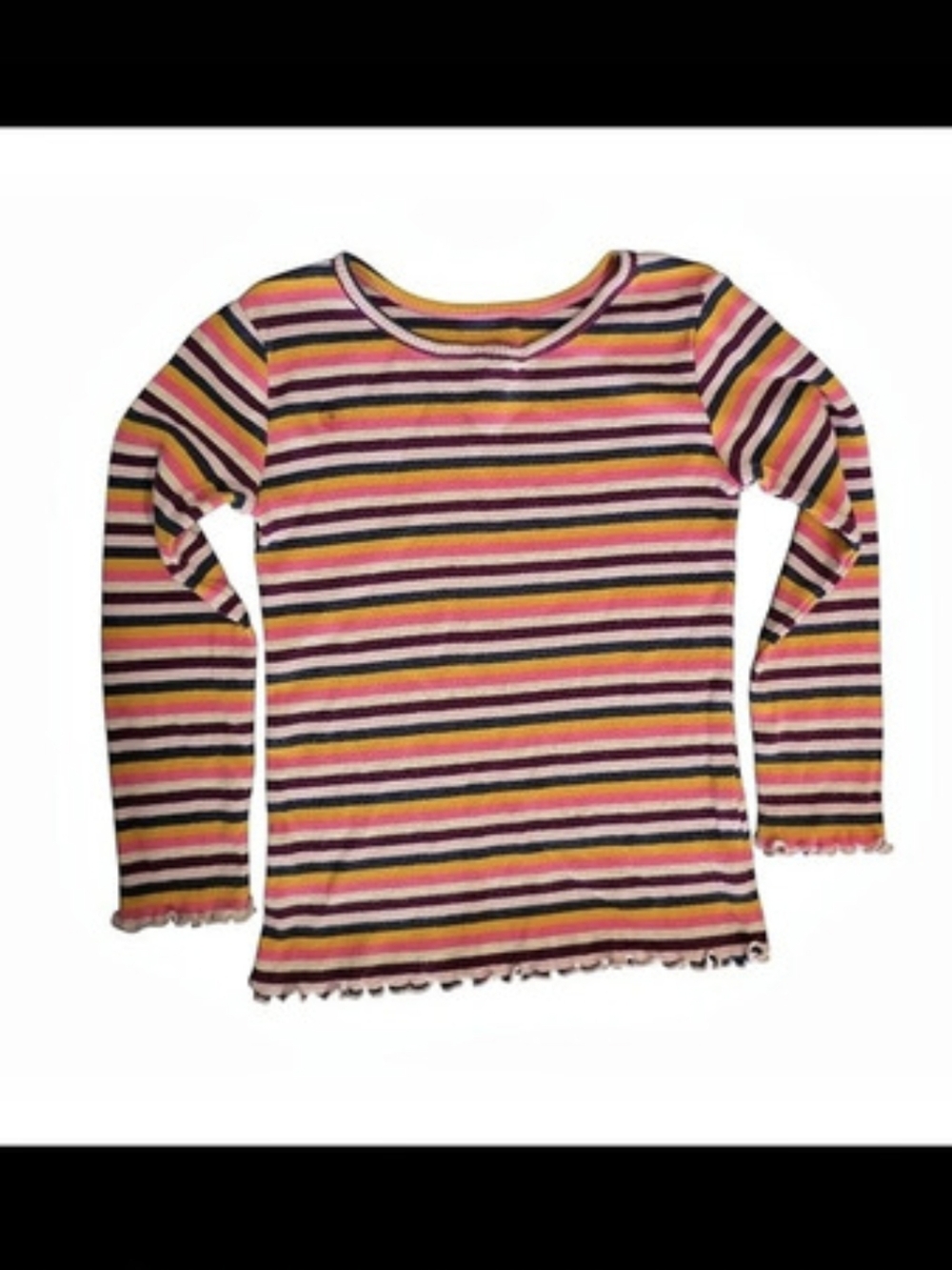 Garanimals Striped Long Sleeve Cotton Top Toddler Size 4T